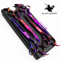 7 inch 4pcs purple beauty salon hair cutting and thinning scissors barber shears professional hairdressing styling tools set