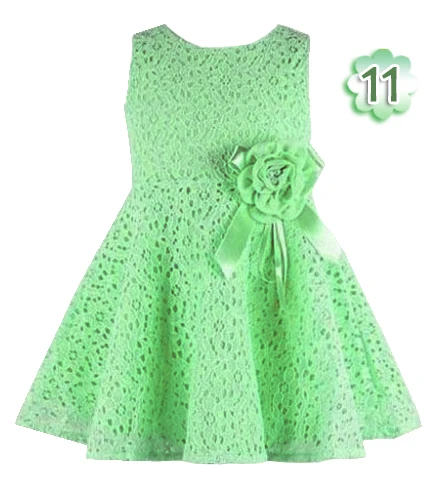 Light Green Модное летнее яркое маленькое детское платье-пачка; кружевное платье; одежда с цветочным рисунком; платье принцессы для малышей; летние платья для маленьких девочек - Цвет: Light Green