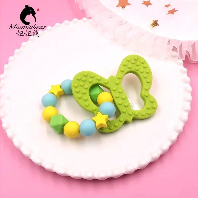 Силиконовый браслет в виде бабочки легко захватывать жевательный безопасный