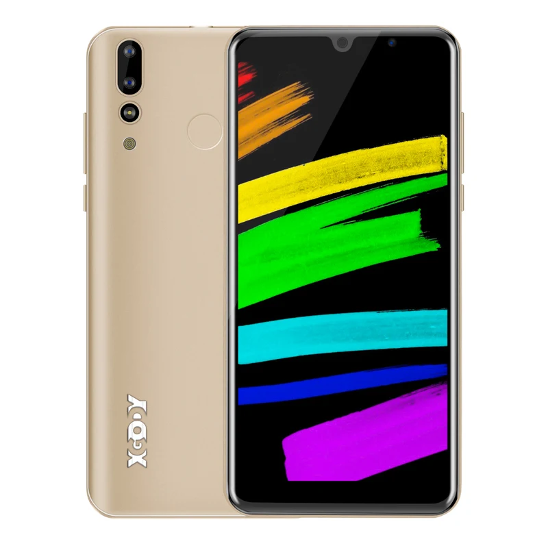 Xgody P30 мобильный телефон Android 9,0 5,99 дюймов 2 Гб ОЗУ 16 Гб ПЗУ MT6580M четырехъядерный процессор двойная камера 3G смартфон celular - Цвет: Gold
