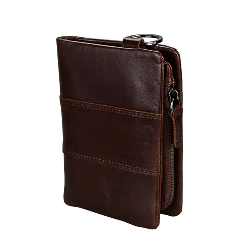 Bisi Goro 2021 Men Crazy Horse Handmade Leather Wallets Multi-Functional Cowhide Coin Purse Genuine Wallet For | Багаж и сумки