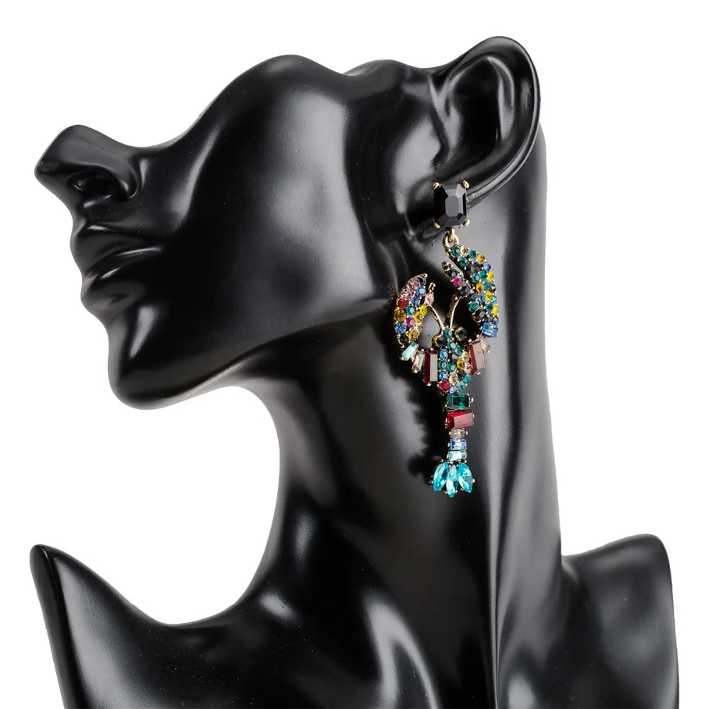 Pomlee Lobster Shape Acrylic Glass Drop Earrings Jewelry for Women Bohemian Party Korean Wedding Gift Wholesale | Украшения и