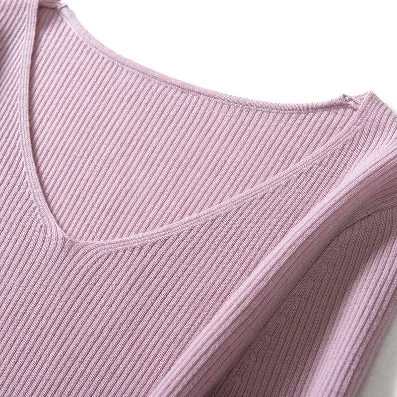Фото SuyaDream Women Pullovers 100%Merino Wool Knitted V Neck Half Sleeved Sweater 20201 FALL Winter Bottoming Knit Shirt Женская одежда SuyaDream Women Pullovers 100%Merino Wool Knitted V Neck Half Sleeved Sweater 20201 FALL Winter Bottoming Knit Shirt Женская одежда