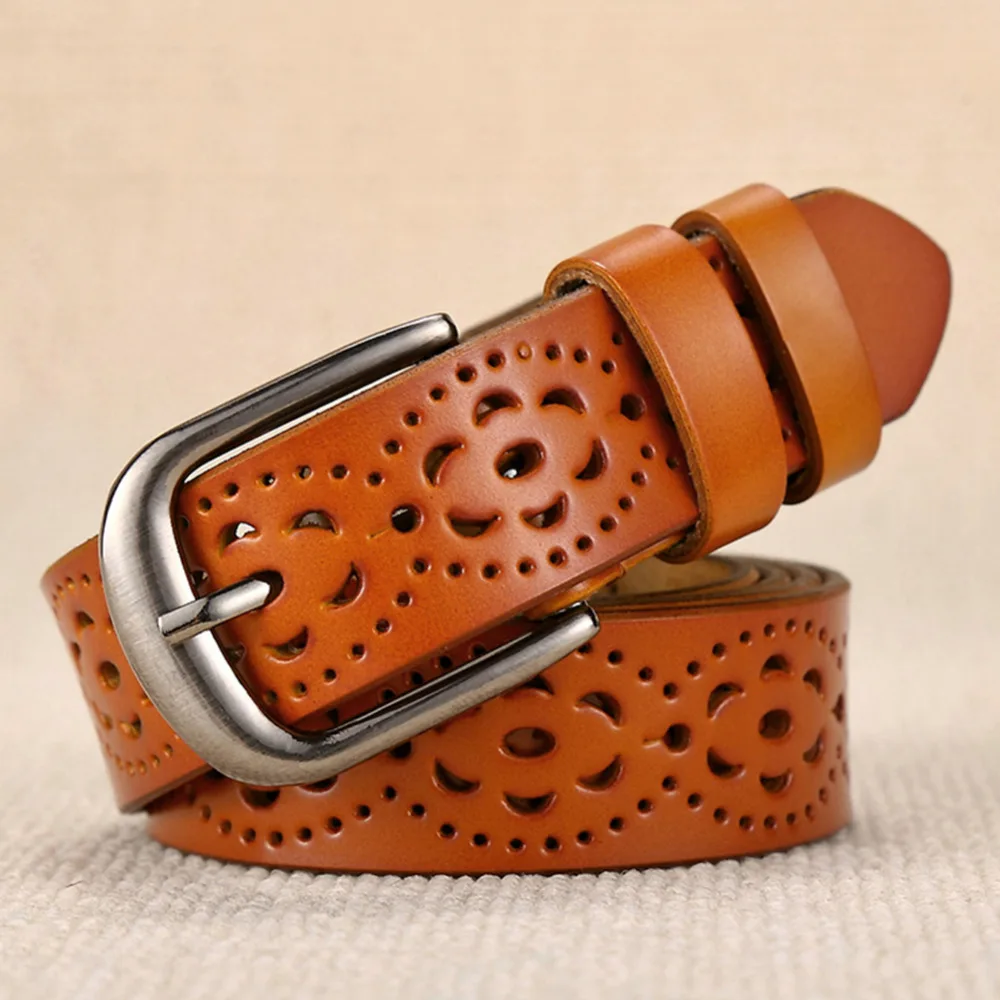 Ремень женский широкий из натуральной кожи с цветочным узором|skin belt|genuine leather