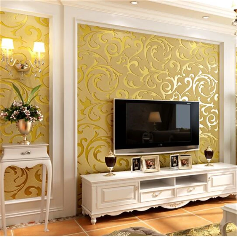 

wellyu papel pintado European style wallpaper living room bedroom wallpaper 3d relief simple modern papel tapiz tapety