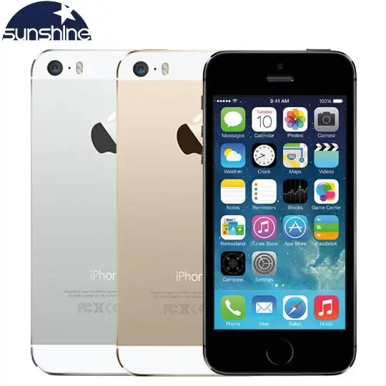 Apple iPhone 5S Оригинальные Сотовые телефоны двухъядерный 4 &quotips б/у телефон 8MP 1080 P