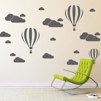 cloud helium balloon wall stickers for kids rooms vinyl home decor nursery decoration bedroom diy mural removable cartoon n824