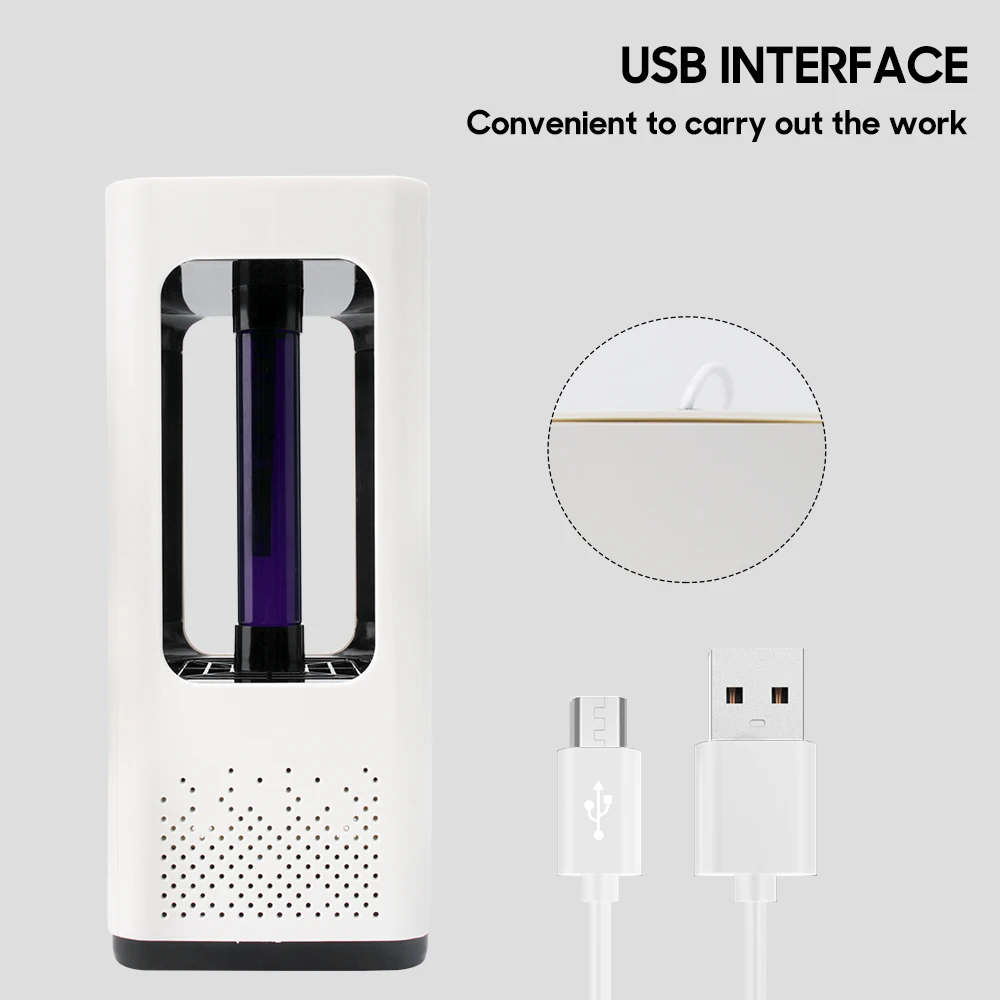 BORUiT USB Antiant Mosquito Killer лампа УФ светодиодный свет закрытый Жук ловушка для насекомых фотокатализатор электронный насекомое-вредитель управления