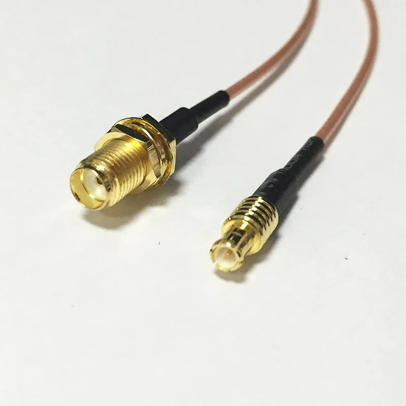 1 шт. НОВЫЙ SMA гнездо Гайка переключатель прямой штекер mcx разъем RG178 кабель 15 см 6