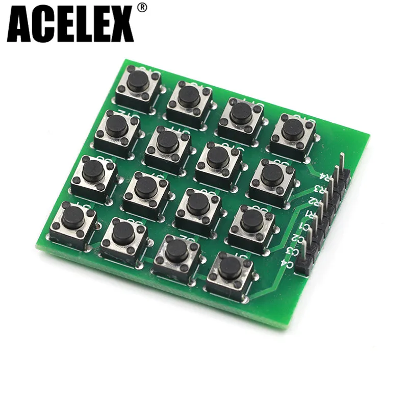 10 шт. 4x4 Матрица 16 клавиатура модуль Кнопка микроконтроллер для Arduino | Электроника