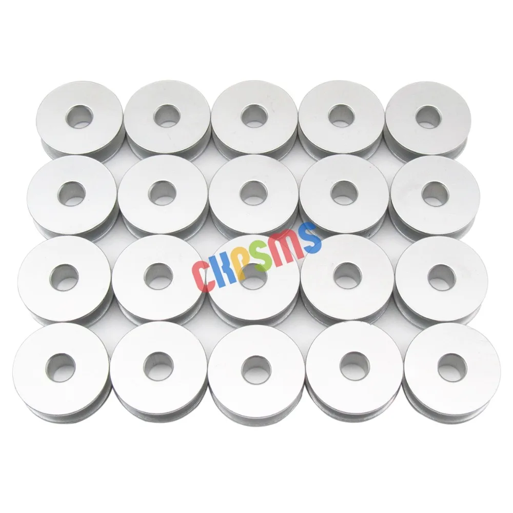 

20PCS #202265A Aluminum BOBBINS FOR SINGER108K 108U(20,30), 108W(1,20,21) ,61W