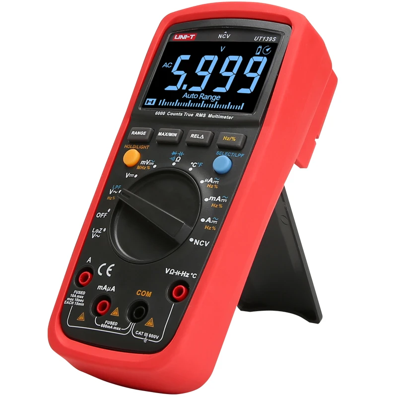 UNI T UT139A/UT139B/UT139C/UT139E/UT139S True RMS цифровой мультиметр VFD/NCV/измерение