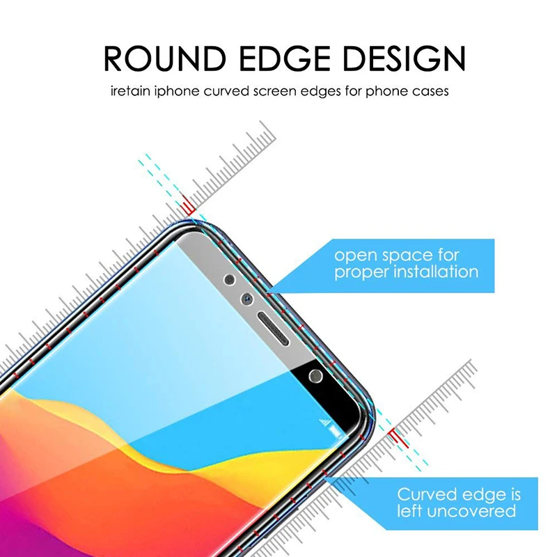 Закаленное стекло для Huawei защита экрана Honor 7A 7C Pro 8A 8C Screen Protector For Y6 Prime 2018 Y7
