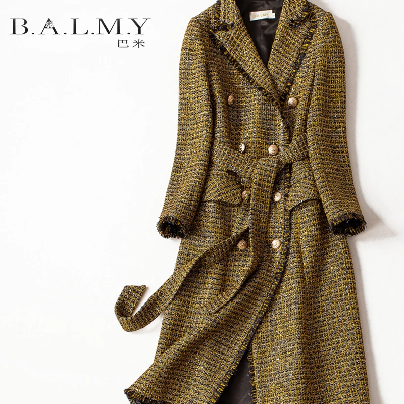 Новый бесплатно показывают худых пояс на шнуровке двубортный плащ | Женская