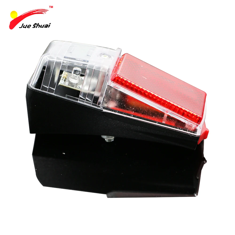 

JS Red LED Bike Rear Light Mount on the Fender with Battery Safety Warning Bicycle Tail light Lamp Bycicle Accessories MTB