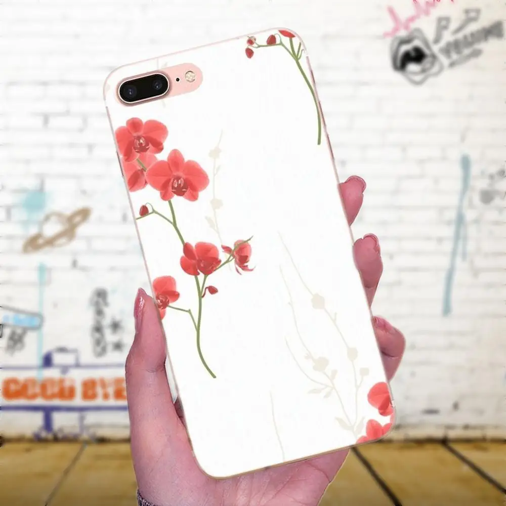 Для Huawei P8 P9 P10 P20 P30 Mate 7 8 9 10 20 Lite Plus Pro 2017 чехол с цветком чистая розовая Орхидея |