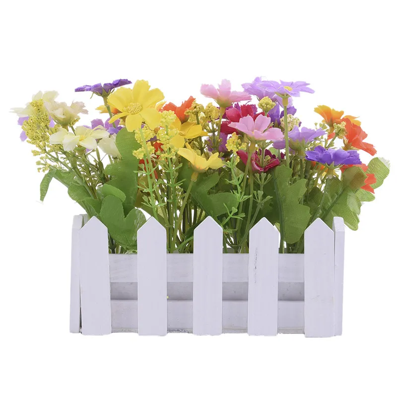 1 шт. Красота Искусственные цветы небольшой горшечные растения искусственная