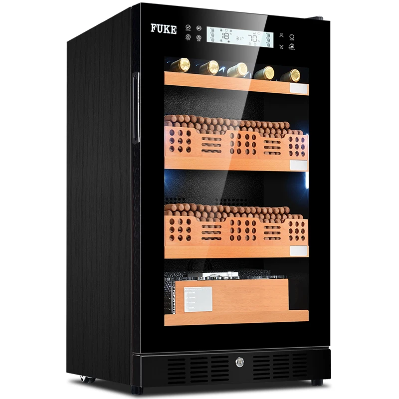 

FUKE шкаф для сигар humidor светодиодный светильник humidor кулер Humidor шкаф для вина шкаф для сигар кулер для вина FK-28CW2