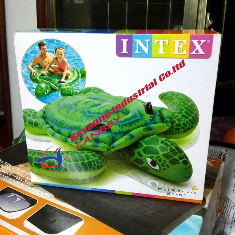 Intex 57524 Lil sea turtle ride on water toys gaint/большой надувной бассейн для морской черепахи