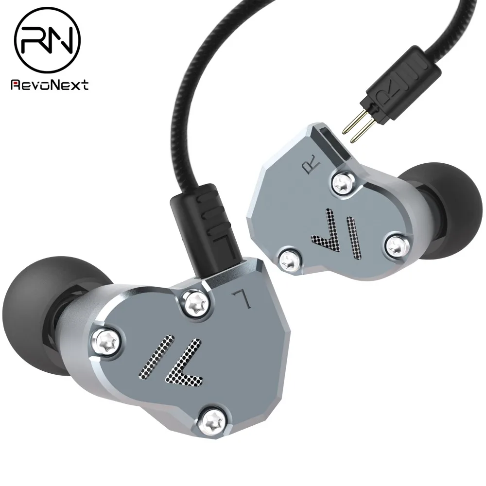 RevoNext QT2 наушники для ушей бас сабвуфер HIFI DJ монитор бега спортивные