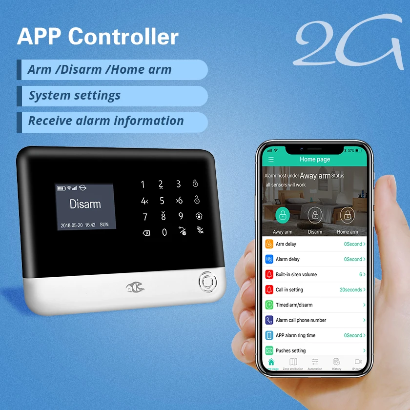 Беспроводная домашняя охранная сигнализация WIFI GSM GPRS дистанционное управление