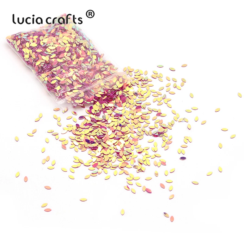 Lucia crafts 20 г/лот 2*4 мм многоцветный пластик свободные блестки для дома Рождественские вечерние свадебные украшения конфетти DIY аксессуары D0209