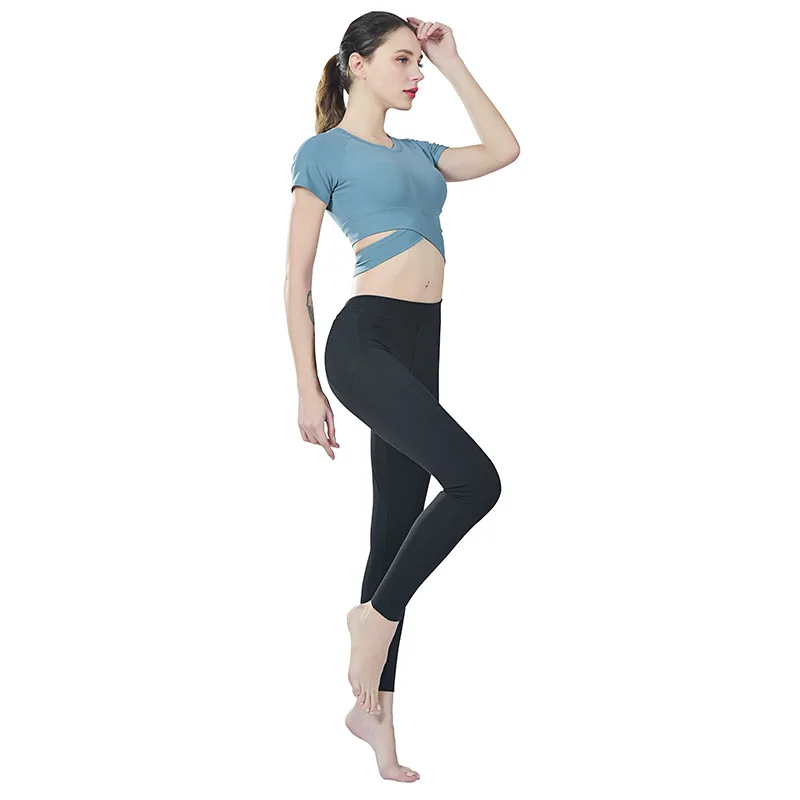 Workout Shirts for Women Yoga Tops Activewear Running Fitness V-Neck T-Shirts Shirt Cool Dri Tunic Blouse Performance Tee | Спорт и