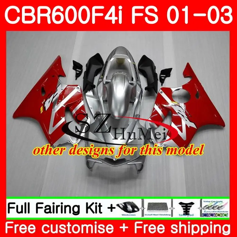 Корпус для HONDA CBR 600 F4i желтый черный 600F4i CBR600FS FS 48SH8 CBR600 01 02 03 CBR600F4i 2001 2002 2003