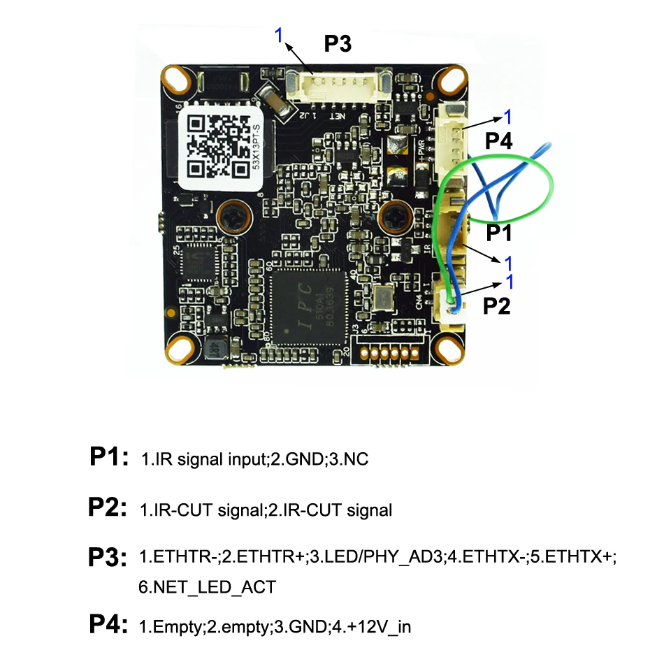 XM Новое поступление мегапиксельная 1 3 ip-камера зарядная Модульная плата 960 P