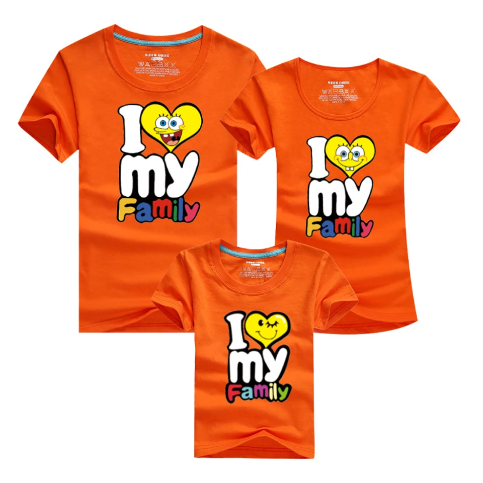 1 шт. Семейные одинаковые наряды одежда для отца мамы дочки сына футболка и