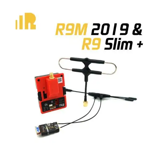 Красный Модуль FrSky R9M с R9MM R9Mini R9 Slim+ R9 приемник с установленными антеннами Super 8 и T - Цвет: Красный
