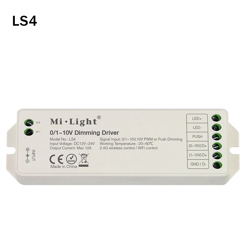BSOD Led панель контроллер Milight L1 L4 диммер Контроль яркости 1 канал 4 канала настенная