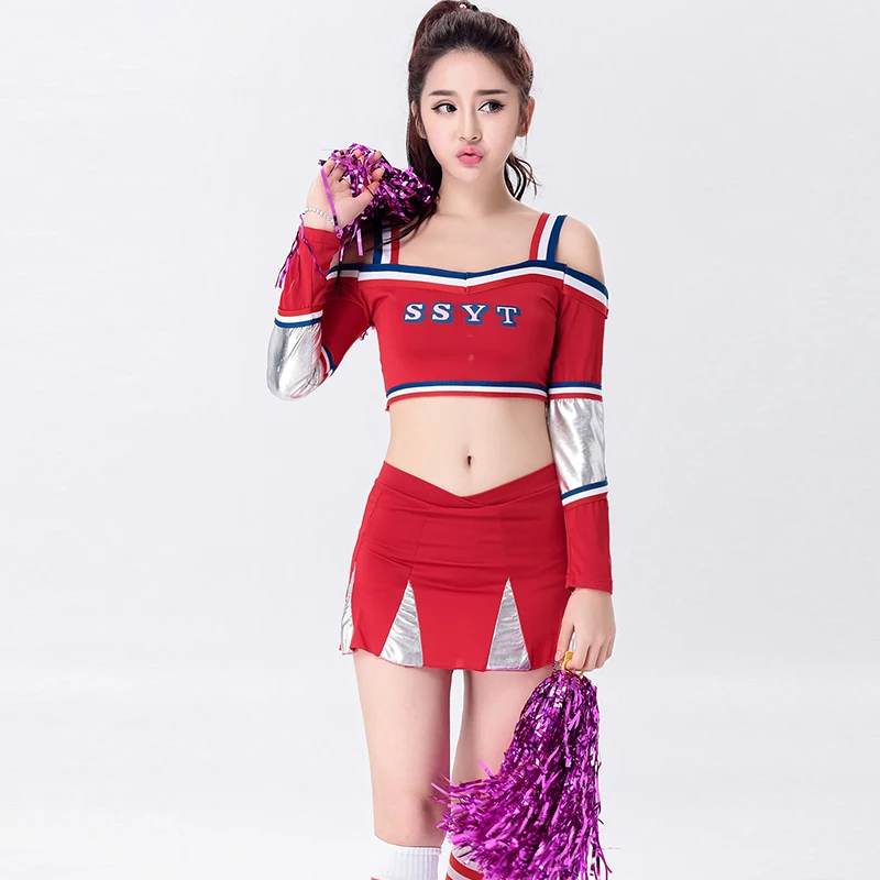 New Adult Women Football Cheerleaders Performance Costumes Sports Clothing European Cup Baby Suit S-XXL DL2082 | Тематическая