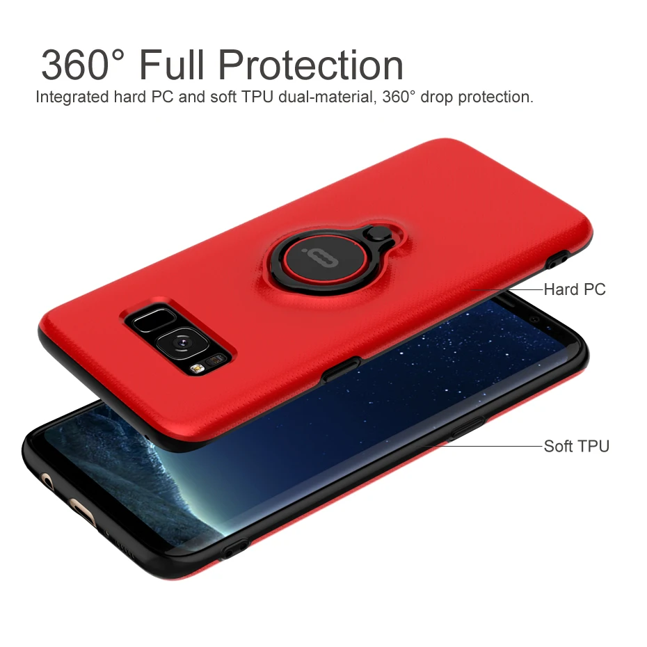 Для samsung Galaxy S8 плюс Футляр PC задняя крышка полный защитный S 8 G9550 G9500 Luxury Anti- knock