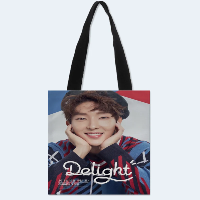 Пользовательские ли Джун GI печати сумка Холст сумка-тоут сумки для покупок и