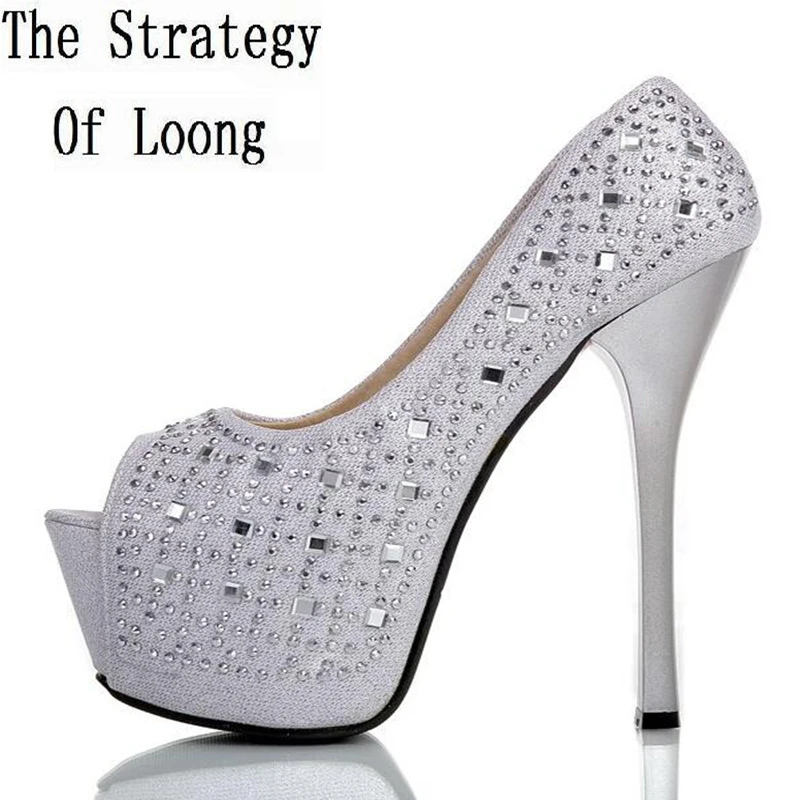 Сандалии стразы женские на тонком высоком каблуке пикантные Босоножки с