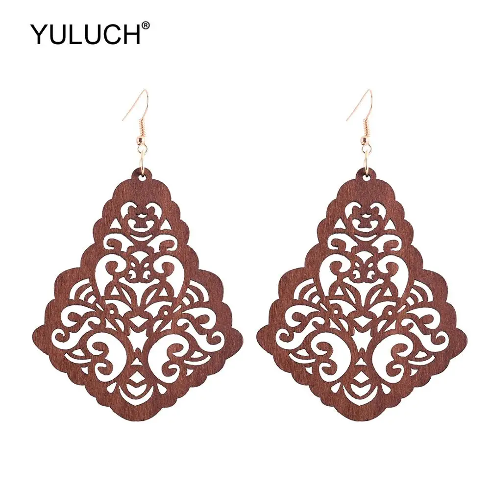 YULUCH 2019 этнические африканские женские черные красные коричневые деревянные
