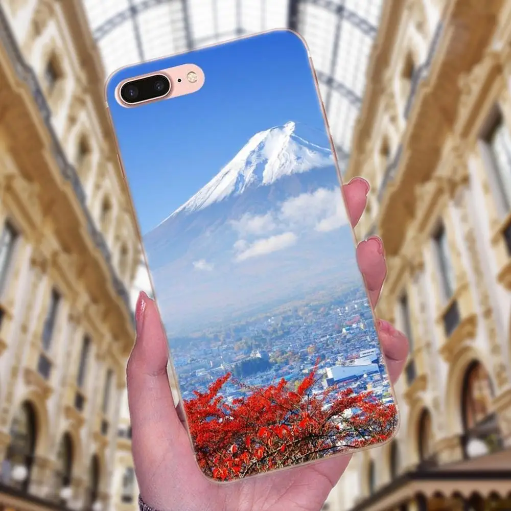 Крепление Fuji цветок вишни предложение TPU горячие продажи для Huawei Mate 7 8 9 10 20 P8 P9 P10 P20