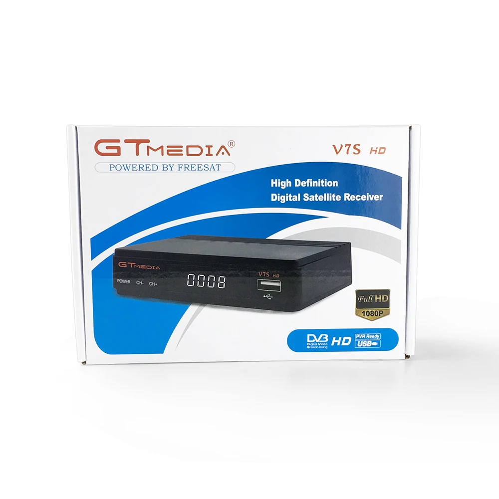 DVB S2 спутниковый рецептор Европа декодер GTMedia V7S HD цифровой ресивер 1080P USB WIFI