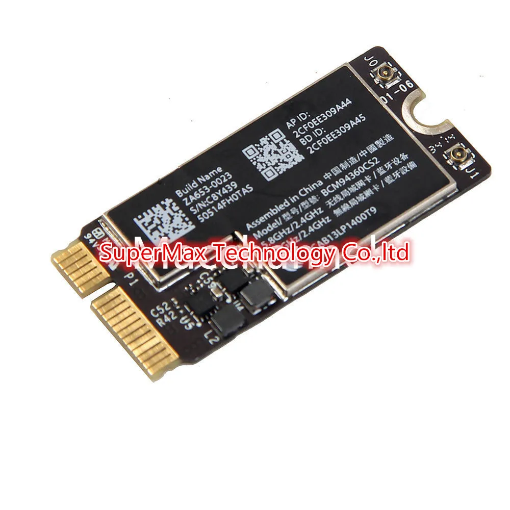 Беспроводная-AC Wi-Fi для BCM94360CS2 Bluetooth 4 0 802.11ac A1466 A1465 MD760 MD711 гигабитная беспроводная