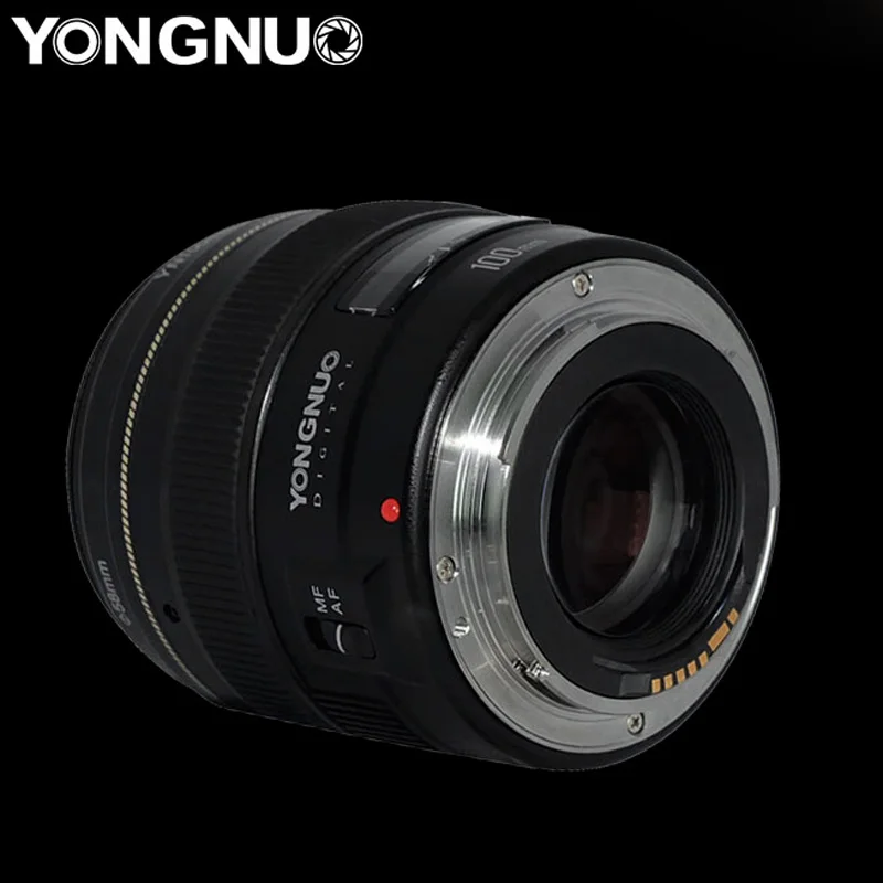 YONGNUO yn100мм 100 мм F2 Большая диафрагма AF/MF Средний Телеобъектив Объектив с