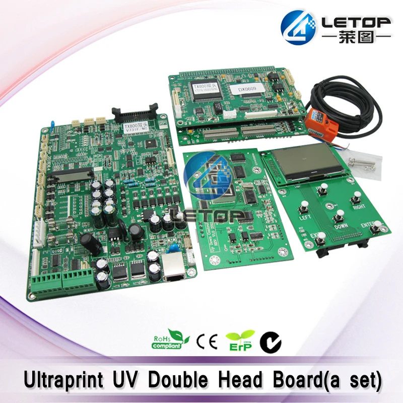 Ультрафиолетовая плоская машина Ultraprint TX800 с двойной головкой УФ печатная плата
