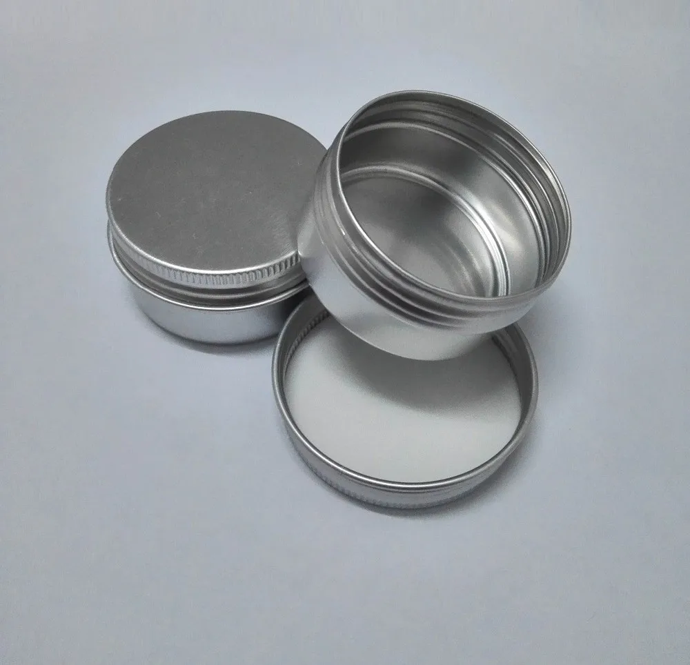 100pcs Screw on Lids Aluminium Jars Cream with Lid cosmetic Case Jar 15ml Aluminum Tins Lip Balm Container | Дом и сад