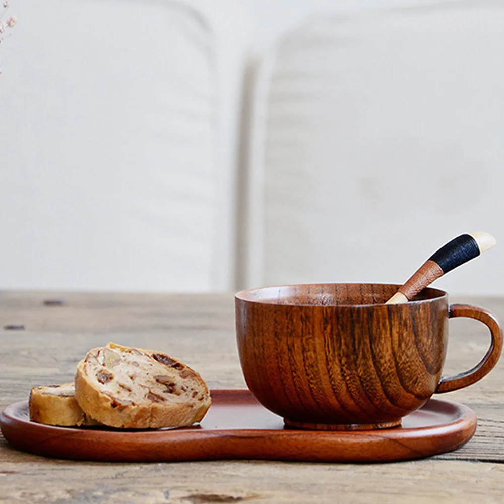 Ретро дерево ююба чашка примитивная ручной работы из натурального дерева Кофе
