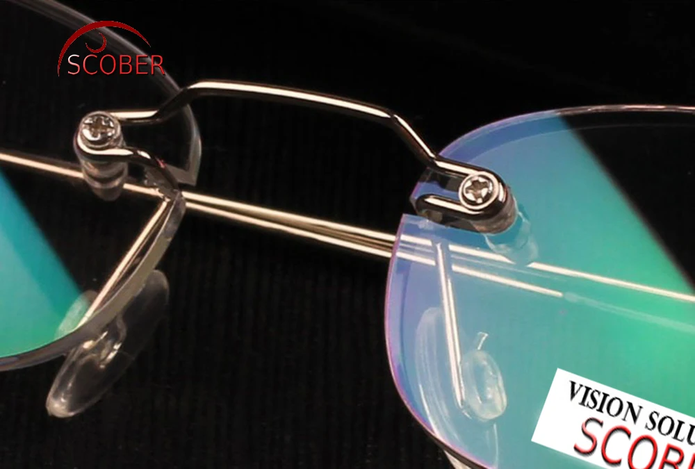 = Бренд SCOBER =! Две пары! Ультралегкий светильник очки для чтения без оправы из