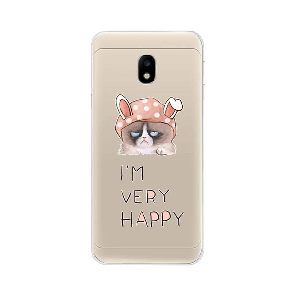 Лаванда Чехол на заднюю панель для Samsung Galaxy J7 J730, чехол для телефона для Samsung Galaxy J7 Pro J 7, чехол с милым рисунком - Цвет: Лаванда