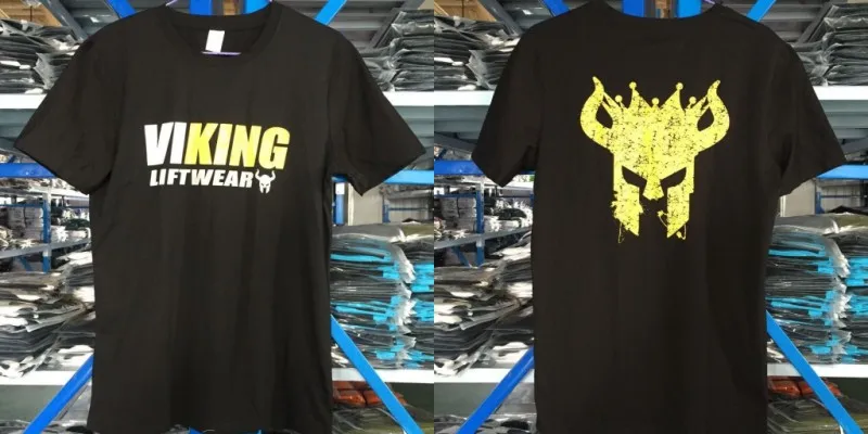 VIKING новая брендовая одежда тренажерные залы Tight футболка мужские фитнес футболка для мужчин Gyms футболка для фитнеса и занятий летние топы