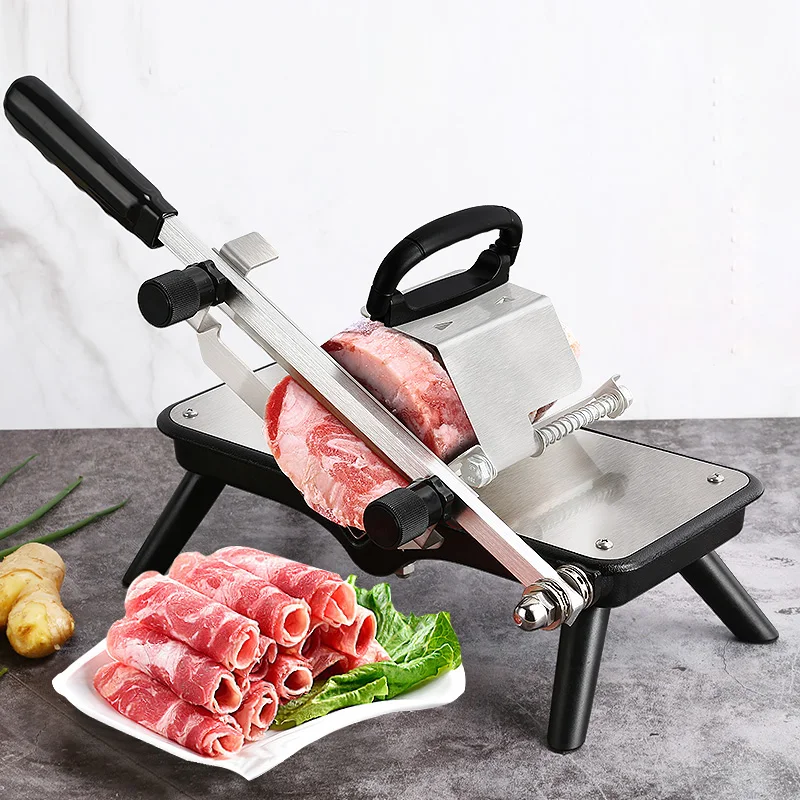 Бытовая нержавеющая сталь руководство ягненка мясо слайсер жир корова
