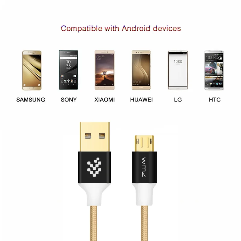 2 шт. WMZ Реверсивный кабель Micro USB для быстрой зарядки кабели передачи данных
