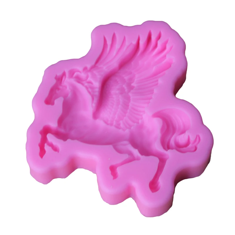 New Pegasus-shaped Fondant Cake Decoration Mold Soap Chocolate Fudge Dessert Diy Bakeware Handicrafts Kitchen Accessories | Дом и сад